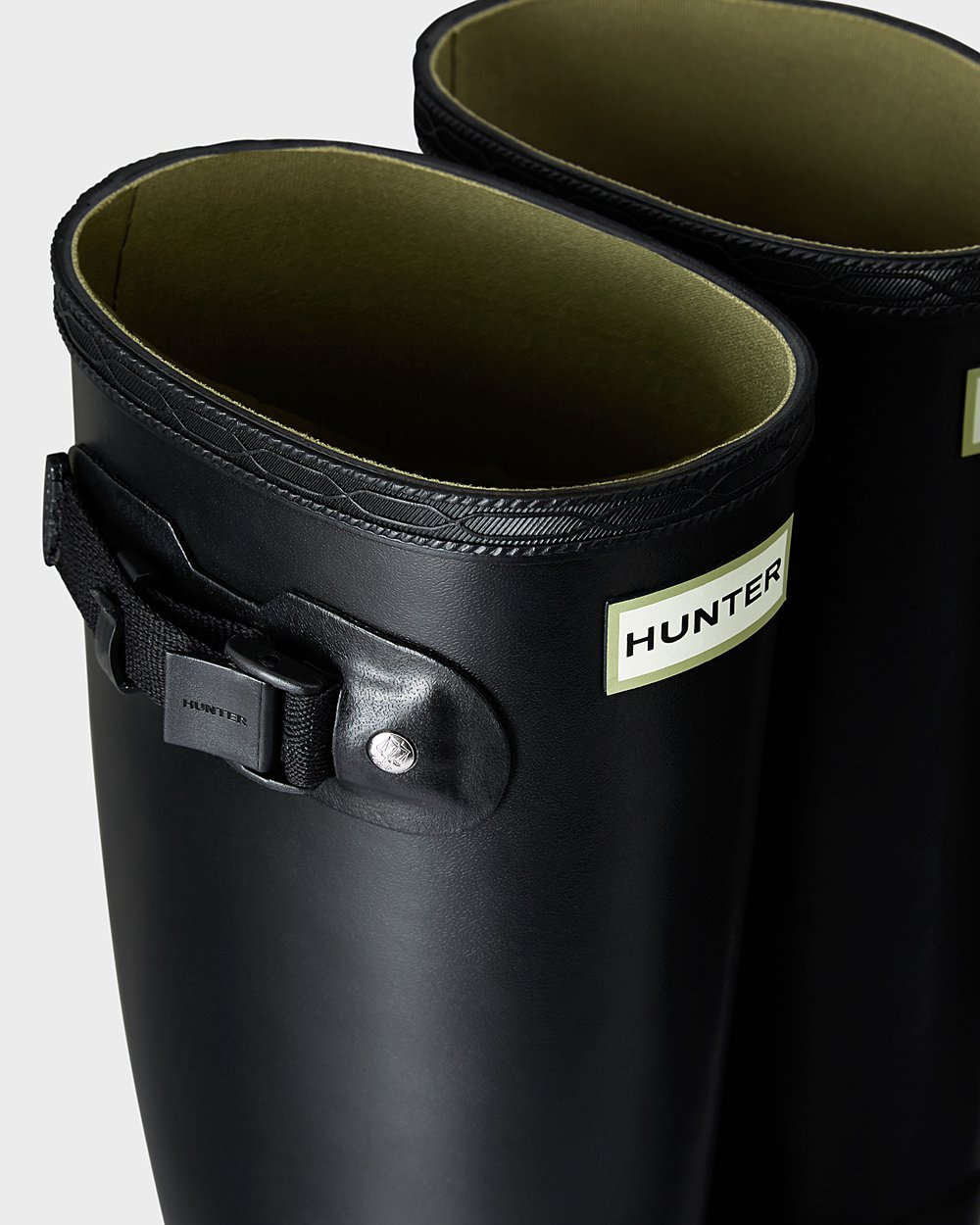 Bottes Hautes de Pluie Hunter Norris Field Femme Noir SEJPMYT-89